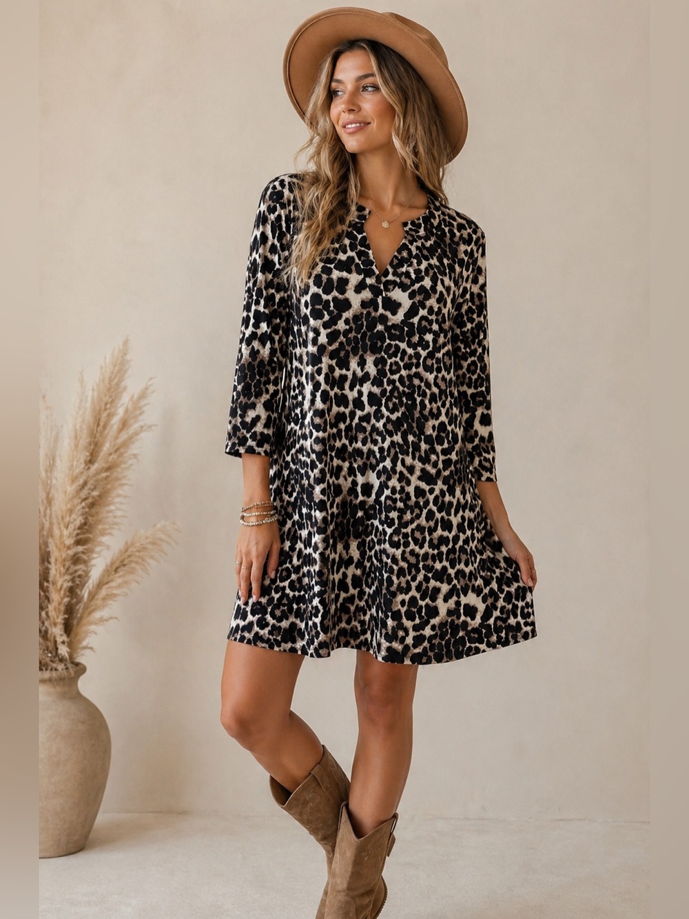 ✨ Lildy Animal Print Tunic Dress – Size L/XL – Excellent Condition ✨